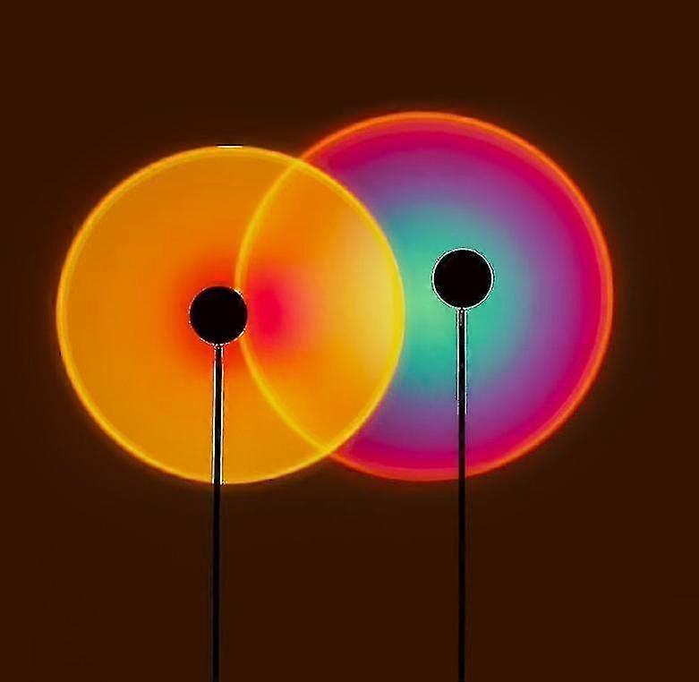 Sunset Lamp Led Tri Bracket Table Lamp Bed Art Background Lampm1