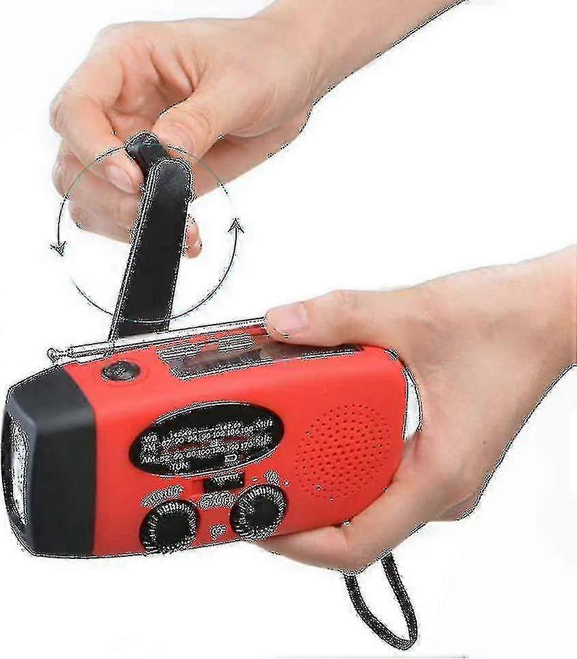 Wind Up Radio, Emergency Radio Solar Portable 1000mah Powerflashlight