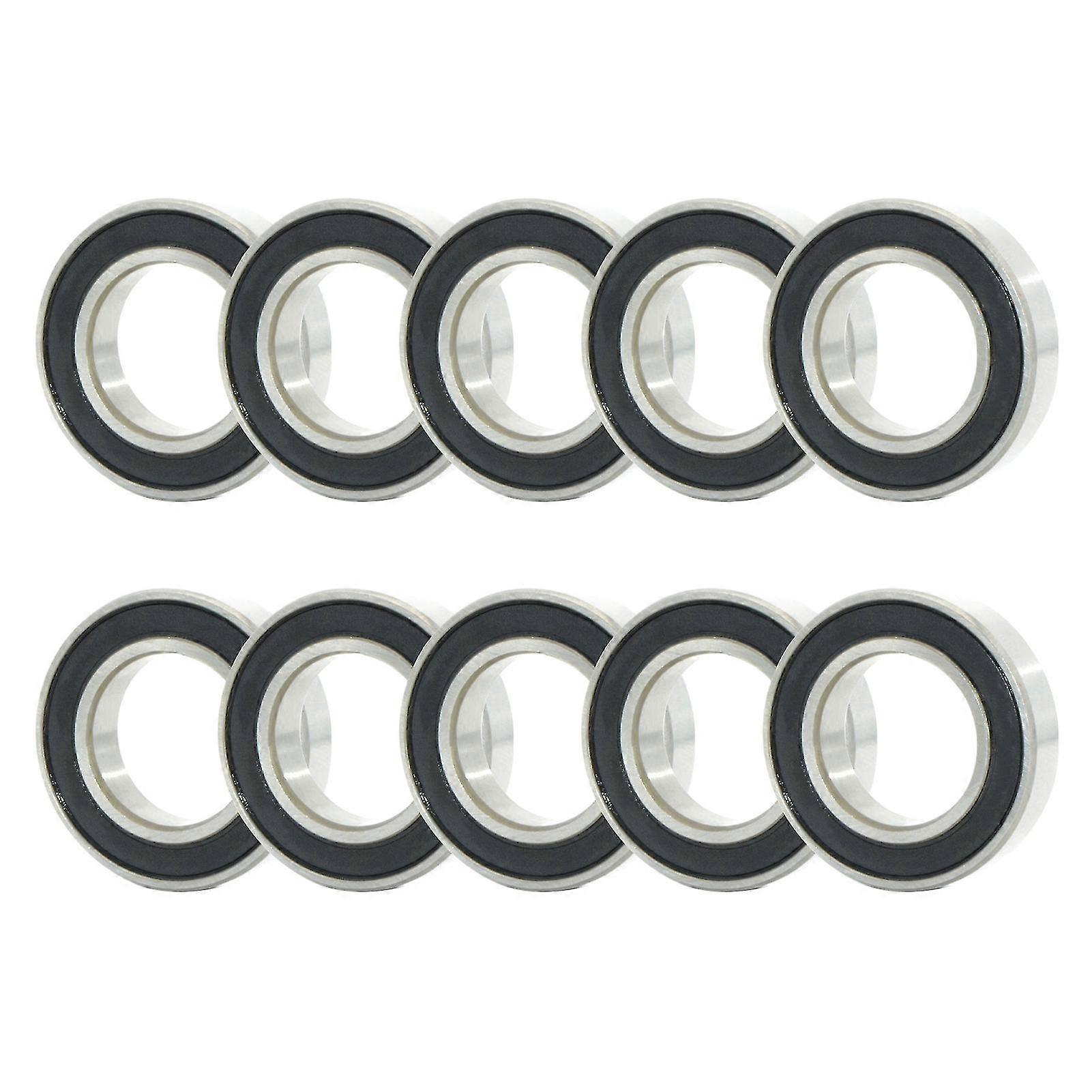 10pcs/set 6906-2rs Ball Bearing Deep Groove Low Friction Accessories Practical Rubber Seal Single Row Bearing For Construction Machinery Qinhai-Good q