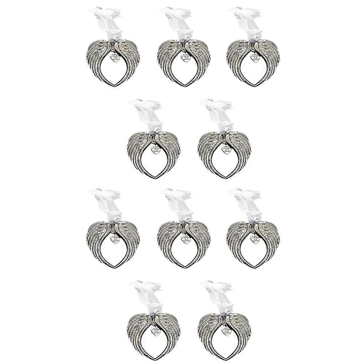 Christmas Ornaments Angel Wing a Piece of Heart is in Heaven Ornament for Christmas Tree Double Sid