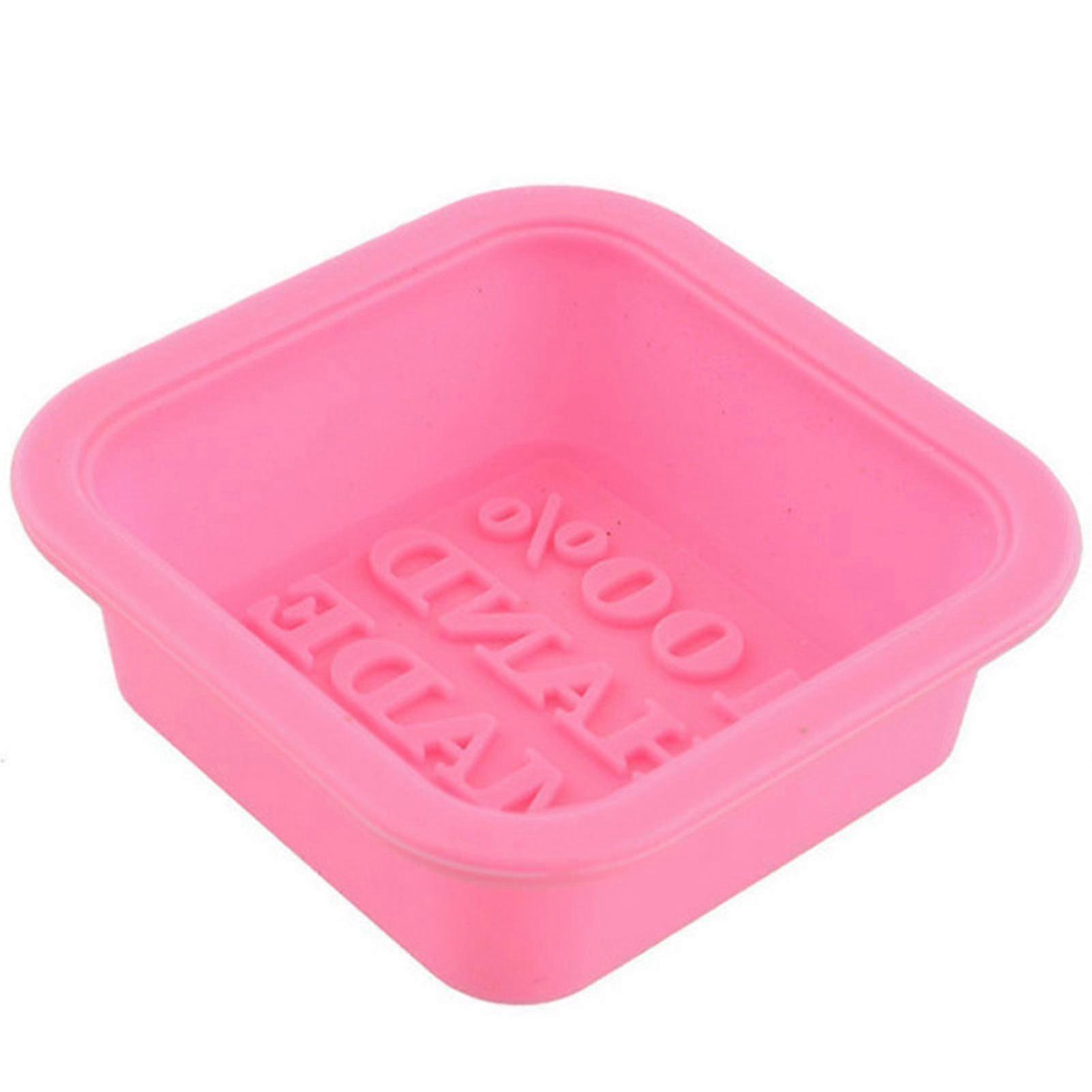 Farfi Soap Mould Square Shape Heat Resistant Lightweight Silicone Diy Soap Mold For Handmade