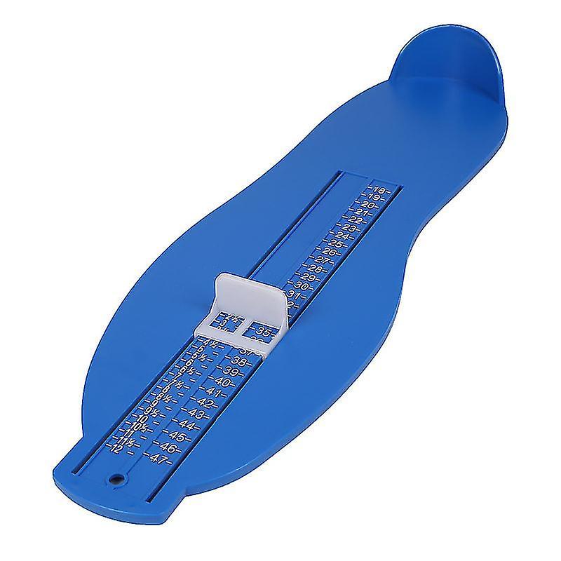 Auspicious-foot Size Measuring Instrument, Foot Measuring Device For Determining Shoe Size 18 To 47, Blue