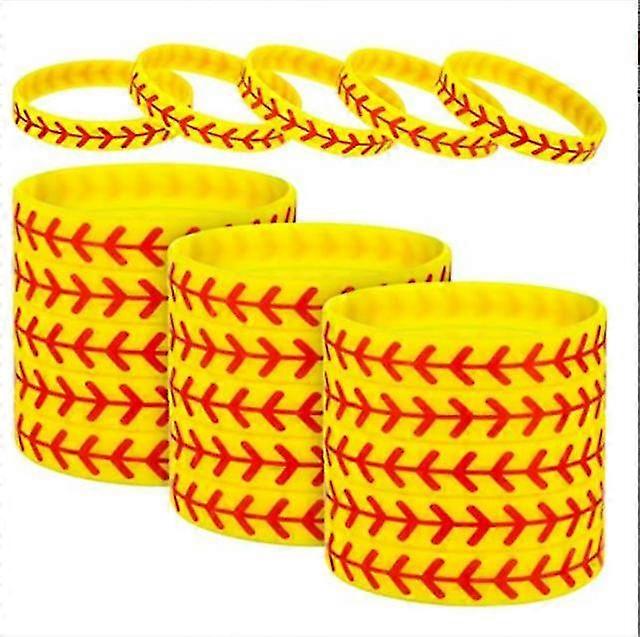 Softball Bracelet Softball Wristband Silicone Bracelet Softball Gift For Softball Player And Softball Teams