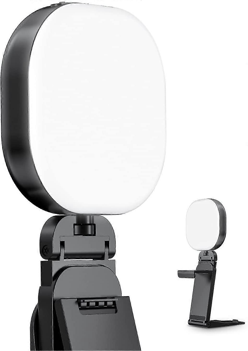 Glow Led Streaming Light,rechargeable Video Conference Lighting Kit, Angle Brightness Color Temp Adjustable