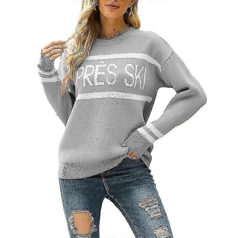 Frauen' s Après-Ski-Pullover für Herbst und Winter Langarm-Freizeitpullover