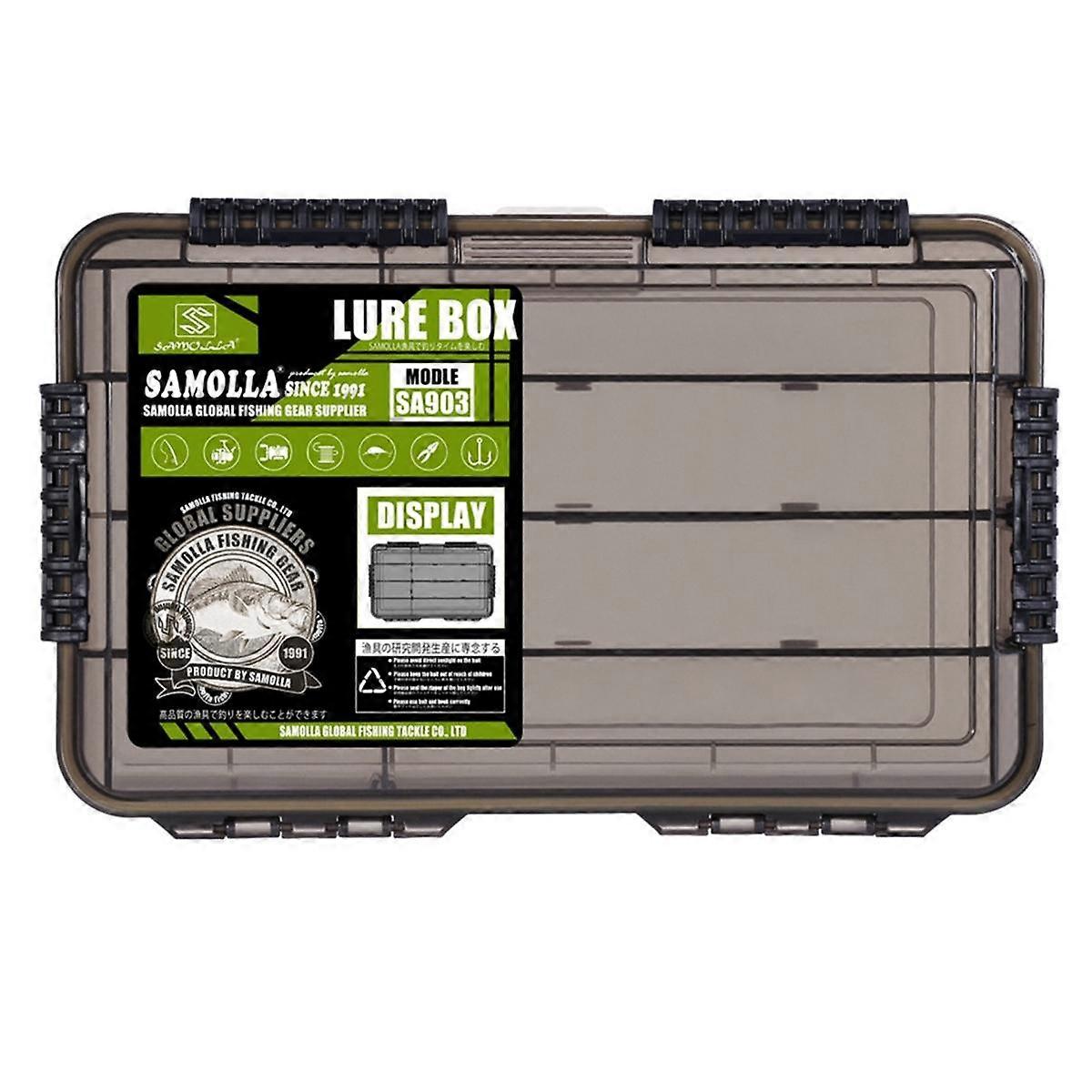 صندوق أدوات الصيد الكبير تخزين طعم الصيد على الوجهين صندوق هوك الصيد حاوية الطعم