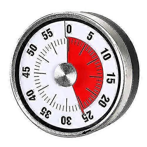 Magnetic Mechanical Kitchen Timer -countdown Timer 60 Minute Visual Time Management Tool Baking Cooking Steaming