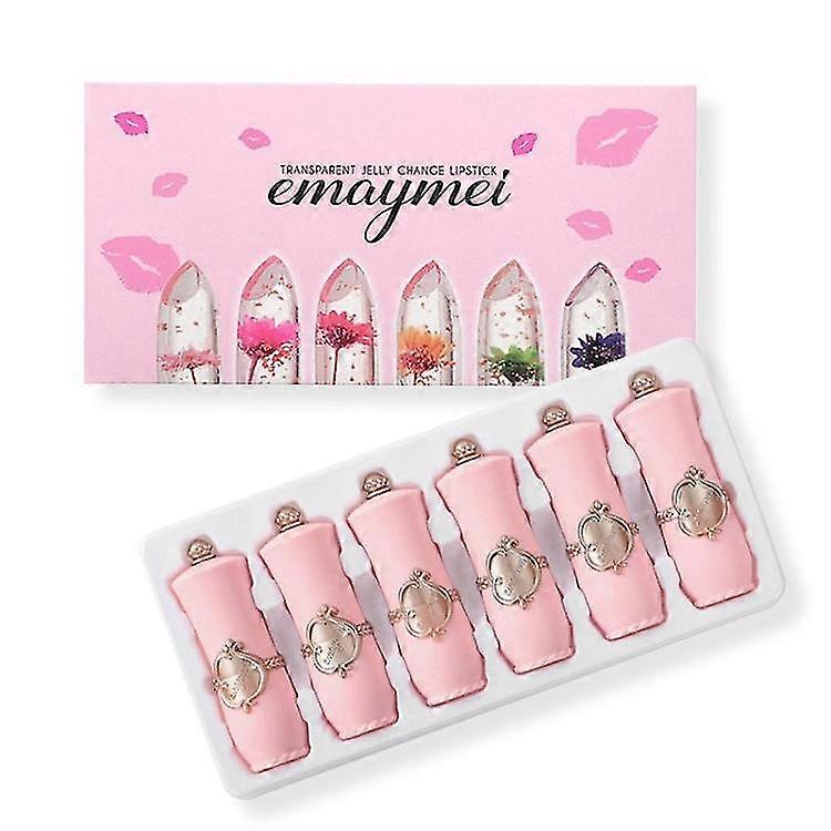 Rouge à lèvres lyophilisé pour réchauffer les fleurs - Ensemble de 6 pièces -aqwg