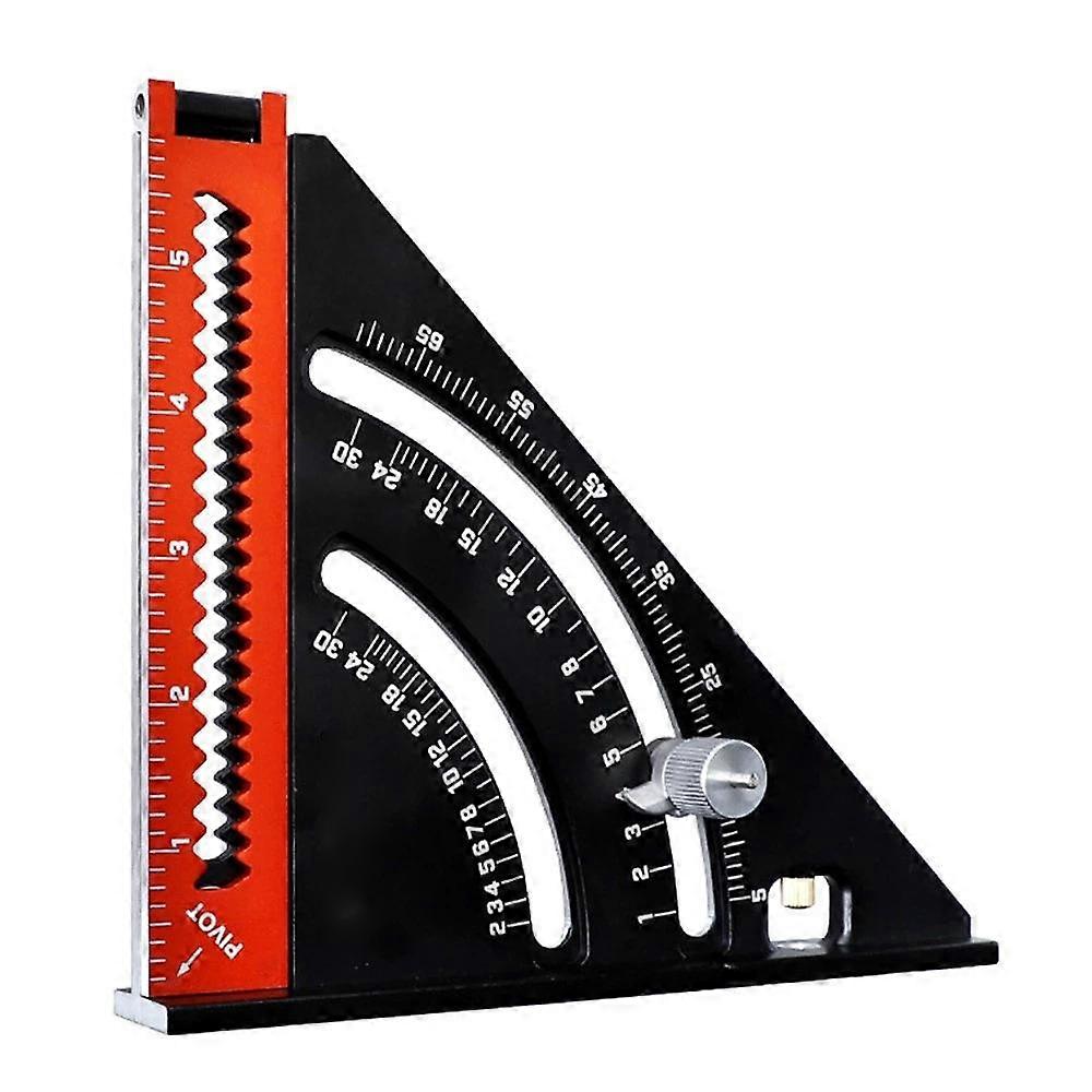 Metal Folding Triangle Carpenter's Square Combination Square 317mm Multifunction Triangle Square Angle Ruler Protractor 45 90 Degrees/Tools