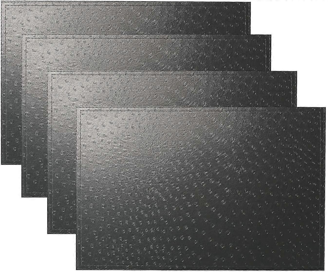 Tischsets Leder Set von 4