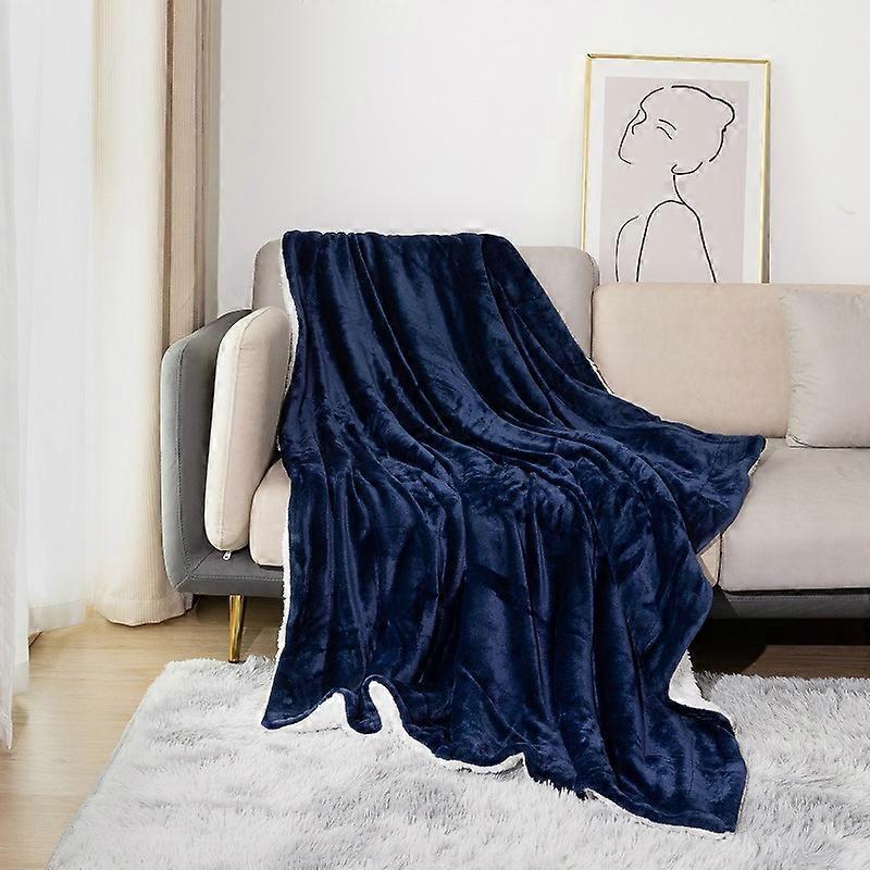 2025 Spot Amazon Hot-selling Blanket Sherpa Lamb Fleece Blanket Thickened Double Layer Flannel