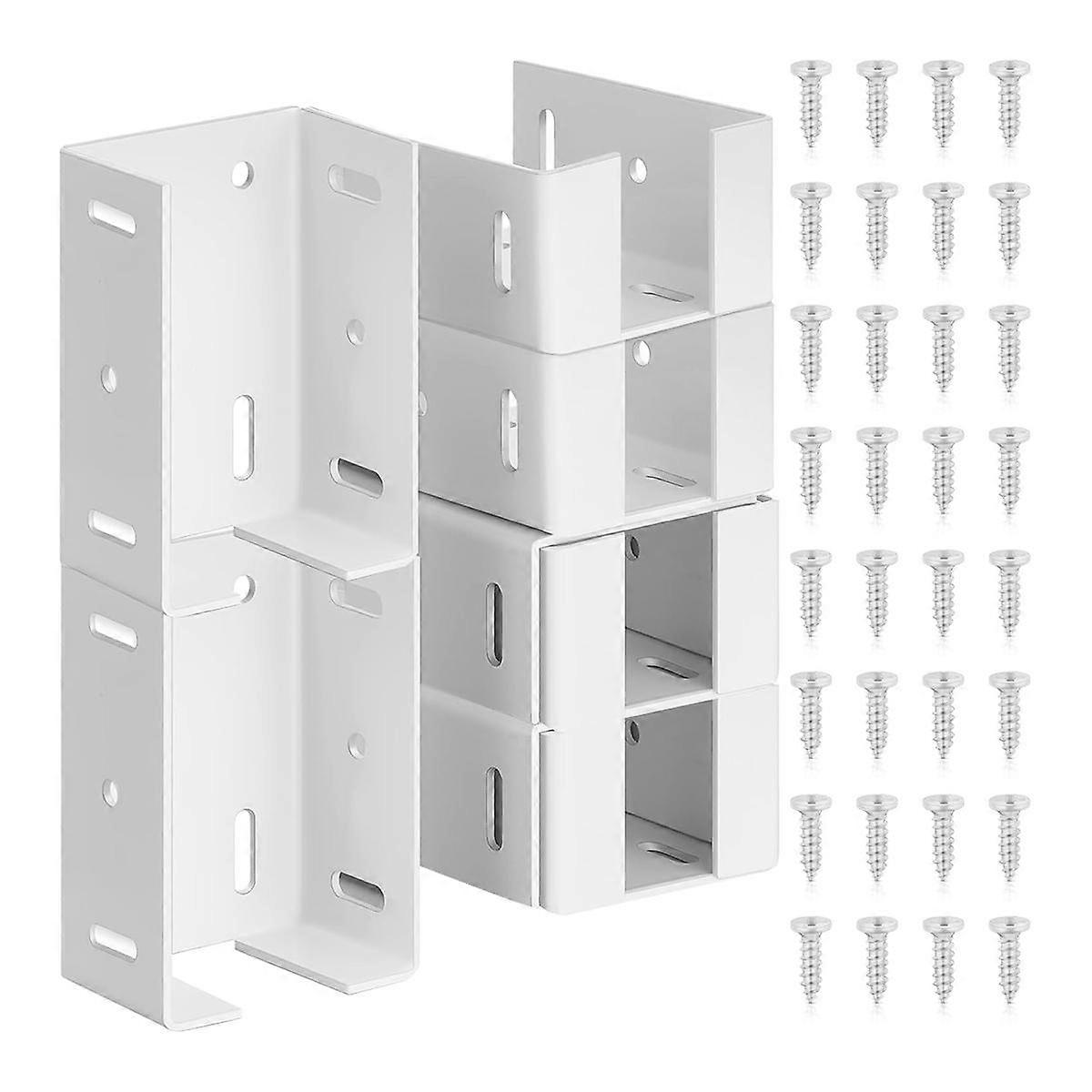 Heavy Duty Carbon Steel Fence Bracket with Screws for Vinyl Fencing Panel to Post Connection Rail B