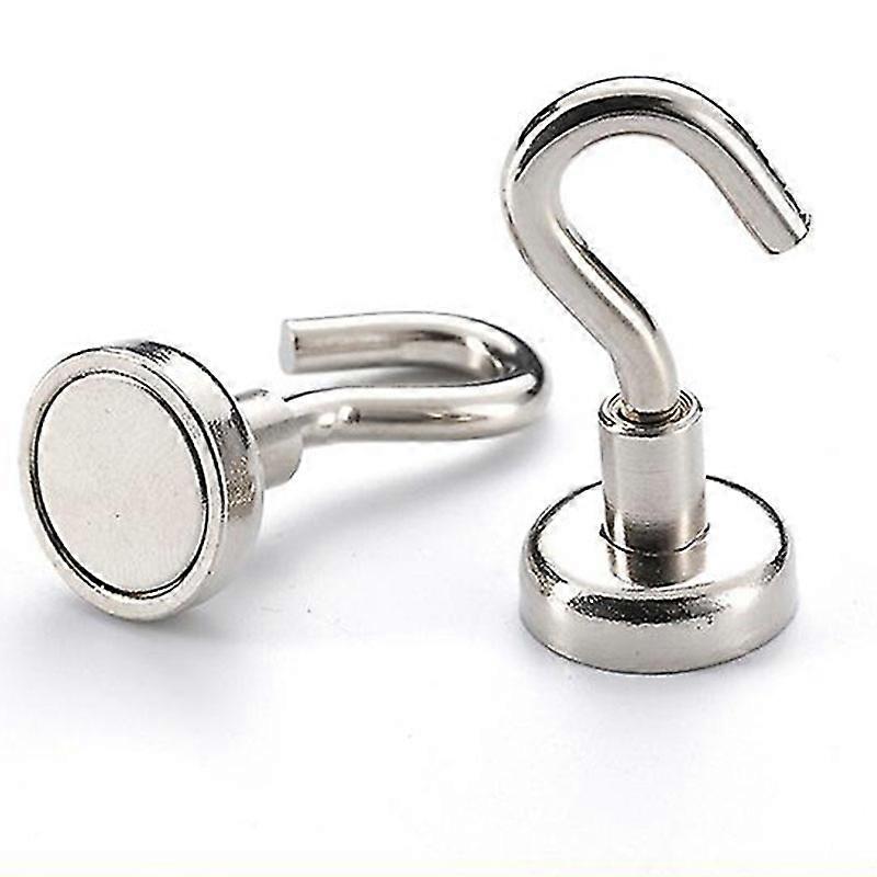 2Pcs Magnetic Hooks  Extra Strong Magnet With Hook For Fridge Heavy Duty Hook
