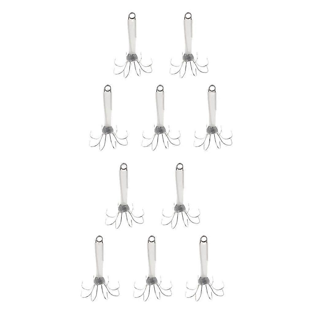 10 قطع Noctilucent الحبار الرقصة هوك الأخطبوط المياه المالحة الصيد إغراء هوك 7 سنتيمتر