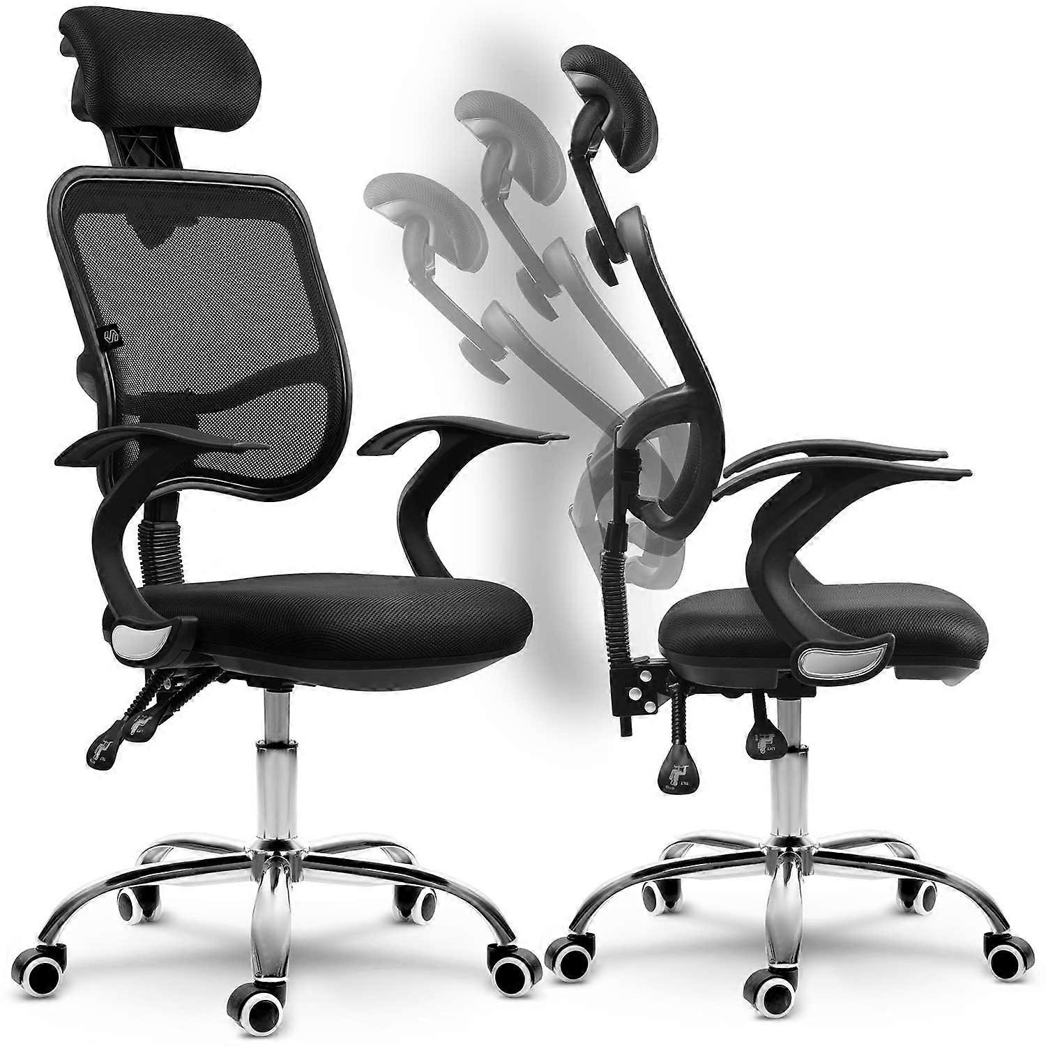 Ergonomic Office Chair with Micromesh - Sofotel Ryga Black