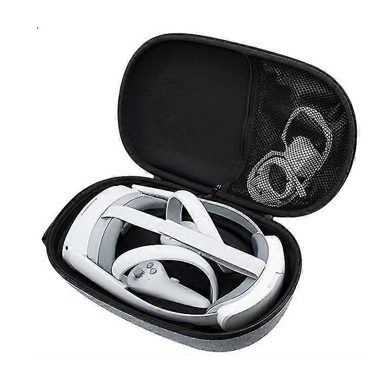 PICO 4 VR gaming headset and glasses all-in-one protective box, compatible with Pico 4 VR touch controller and VR accessories hard storage box