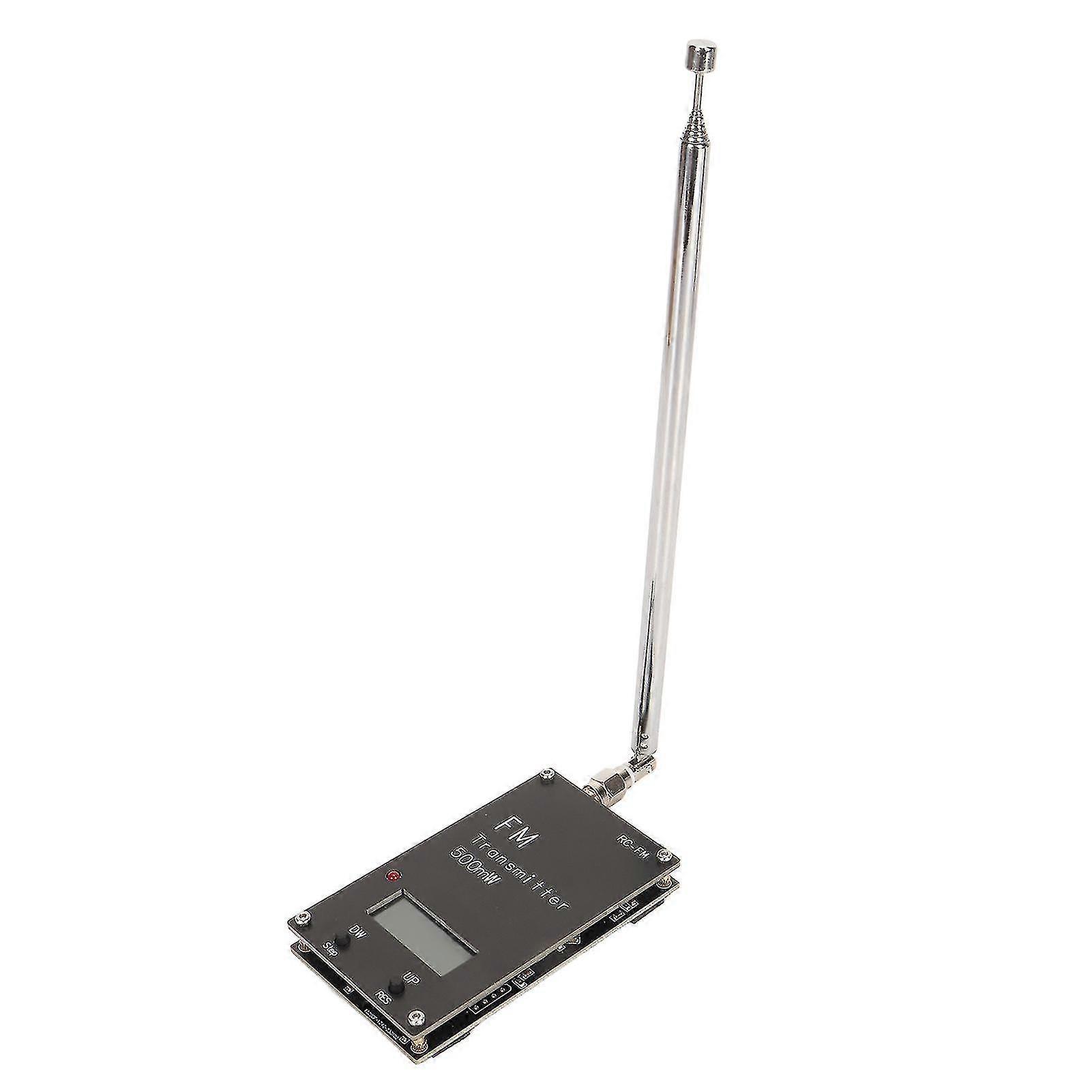 2000m Fm Transmitter Professional Long Range 76108mhz 0.5w 500mw Stereo Transmitter Module With Digital Lcd Display