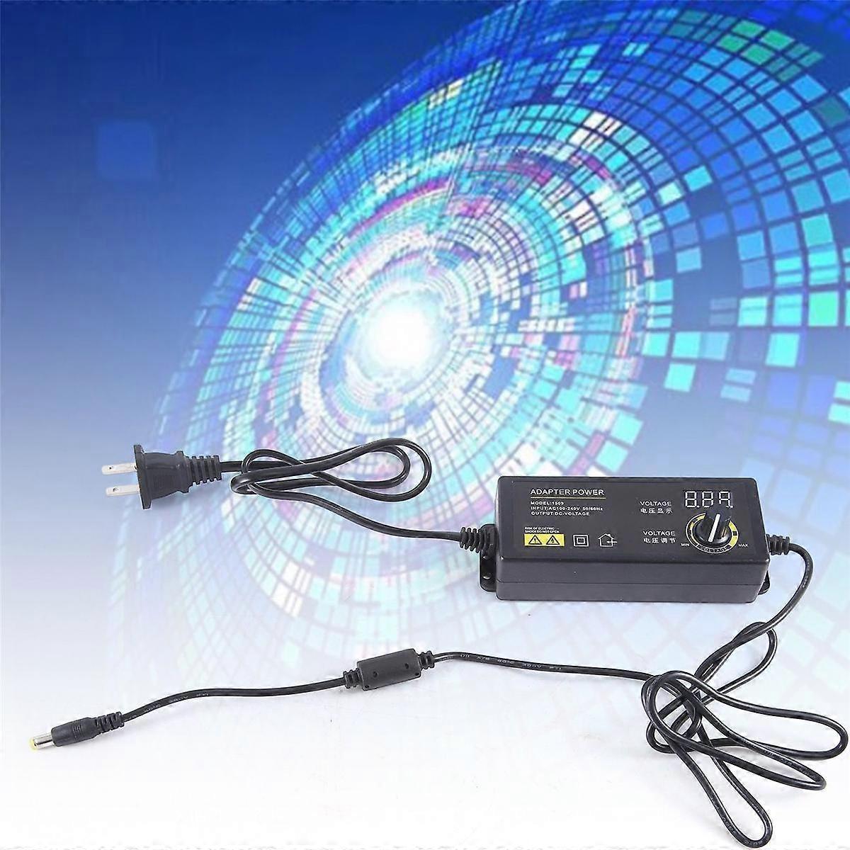 60W 3-36V Multifunctional Portable Voltage Adapter with Adjustable Universal Convenient Display wit