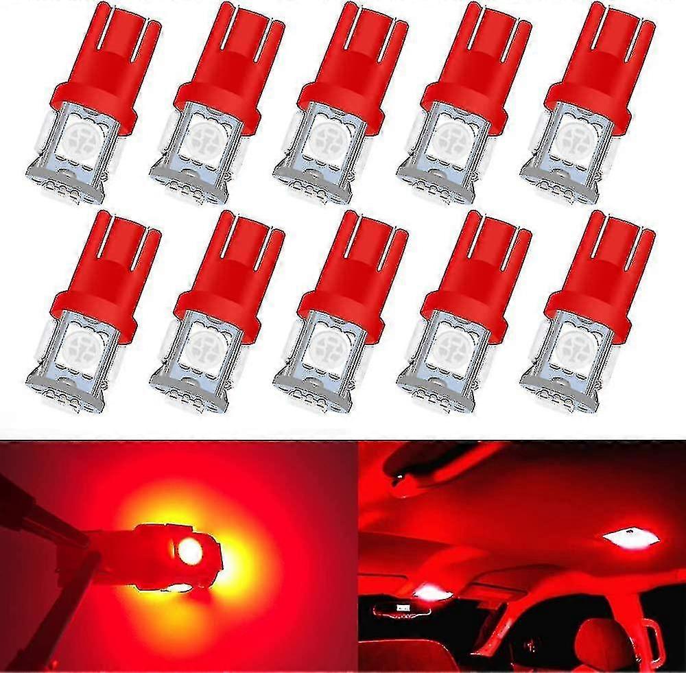 194 Led Bulb Red T10 Led Bulb Map Lights. W5w 168 Lâmpada Led. 2825 Lâmpada 5050 5-smd