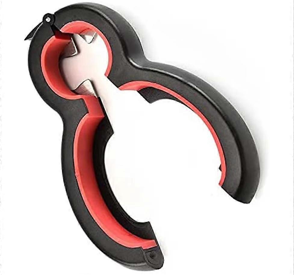 Can Opener for Seniors with Arthritis - Hand Held Jar Opener for Weak Hands - Easy Open with Silicone Gripper - Adjustable Jar Opener - 6 in 1 Jar Ope