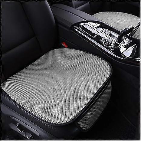 وسادة مقعد السيارة المضادة للانزلاق من الحرير الجليدي ، مجموعة من قطعتين من وسائد المقعد (مع جيوب) ، واقي مقعد سيارة عالمي مسامي ومريح ، إنتيريو للسيارة
