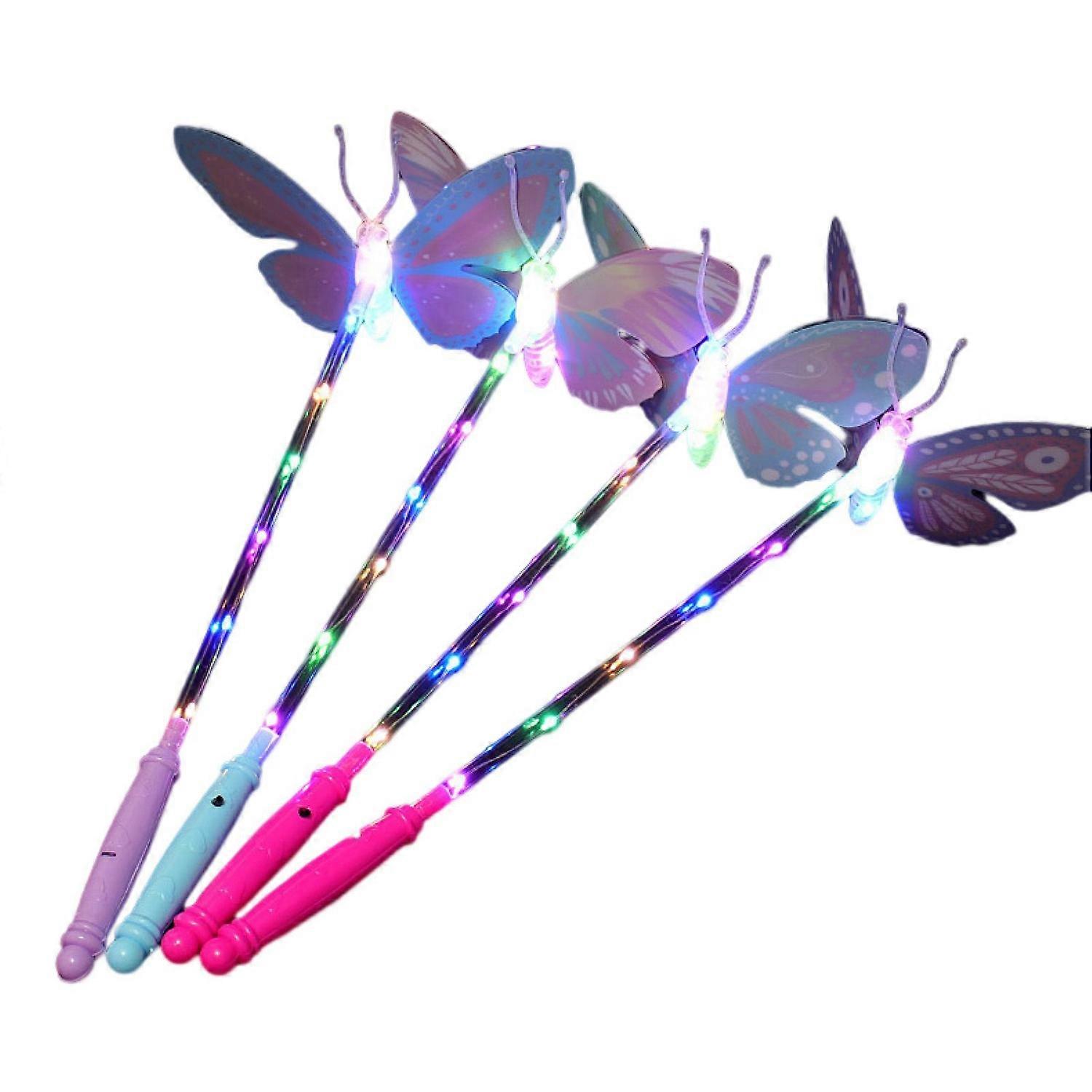 Glow Butterflies Stick Glow in The Dark 3 Modes Adjustable Handheld High Brightness Battery Operated