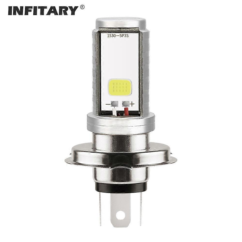 Infitary Moto LED H4 H6 BA20D P15D Headlight Electrical Motorcycle Bulb Scooter Lamp 6500K Lights 12V 10-80V White Auxiliary New