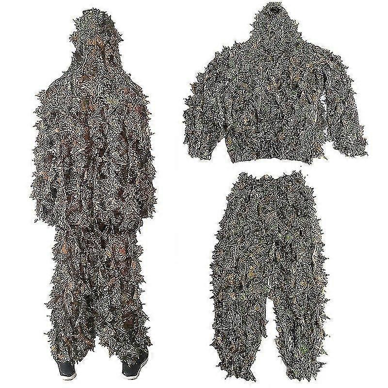 Άνδρες Υπαίθρια Ghillie Κοστούμι καμουφλάζ Ρούχα Ζούγκλα Cs Εκπαίδευση Ρούχα Παντελόνια Κουκούλα Σακάκι L Μέγεθος
