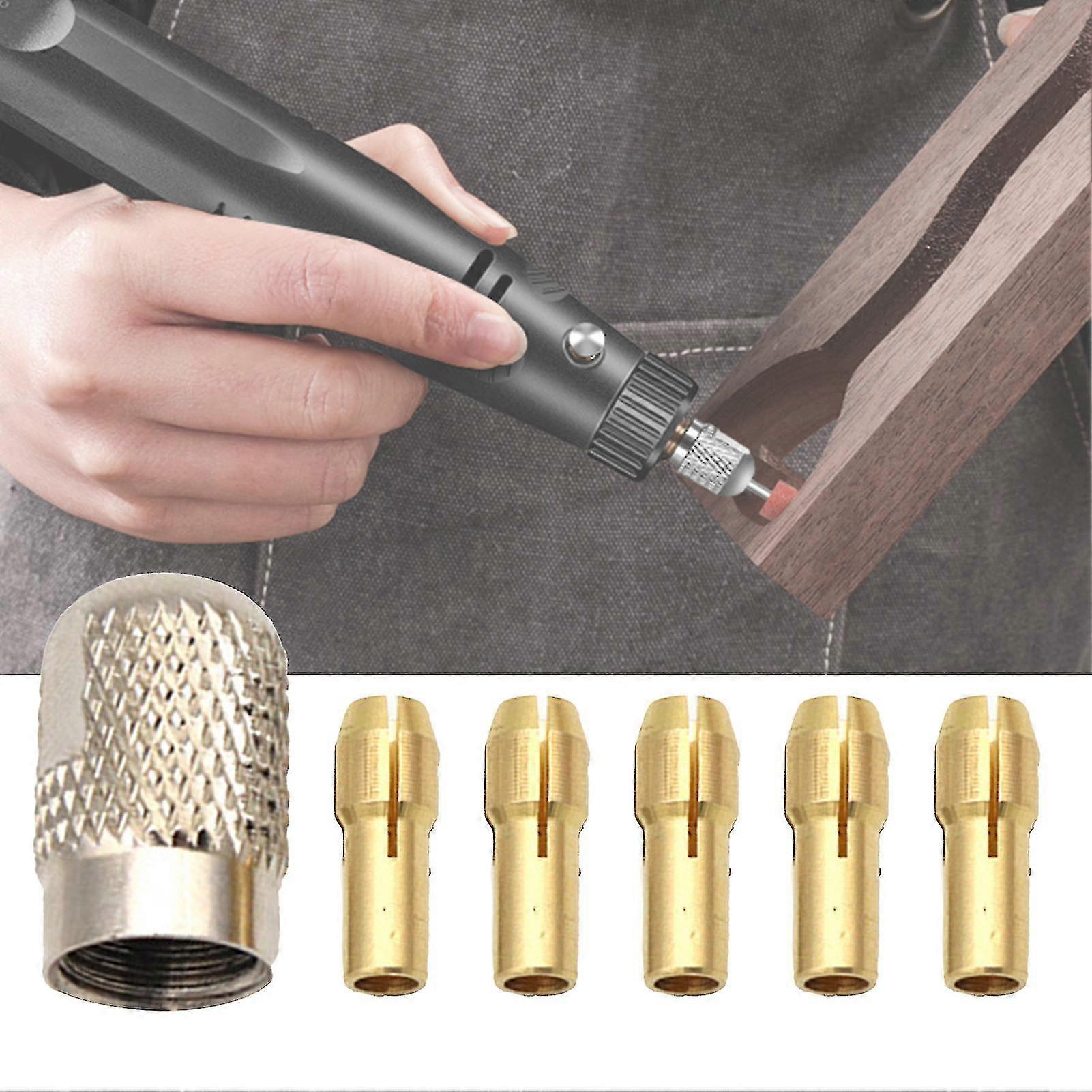 11pcs/set Drill Collets Mini Easy To Install Metal Power Tool Mini Drill Collets Set For Rotary Tool