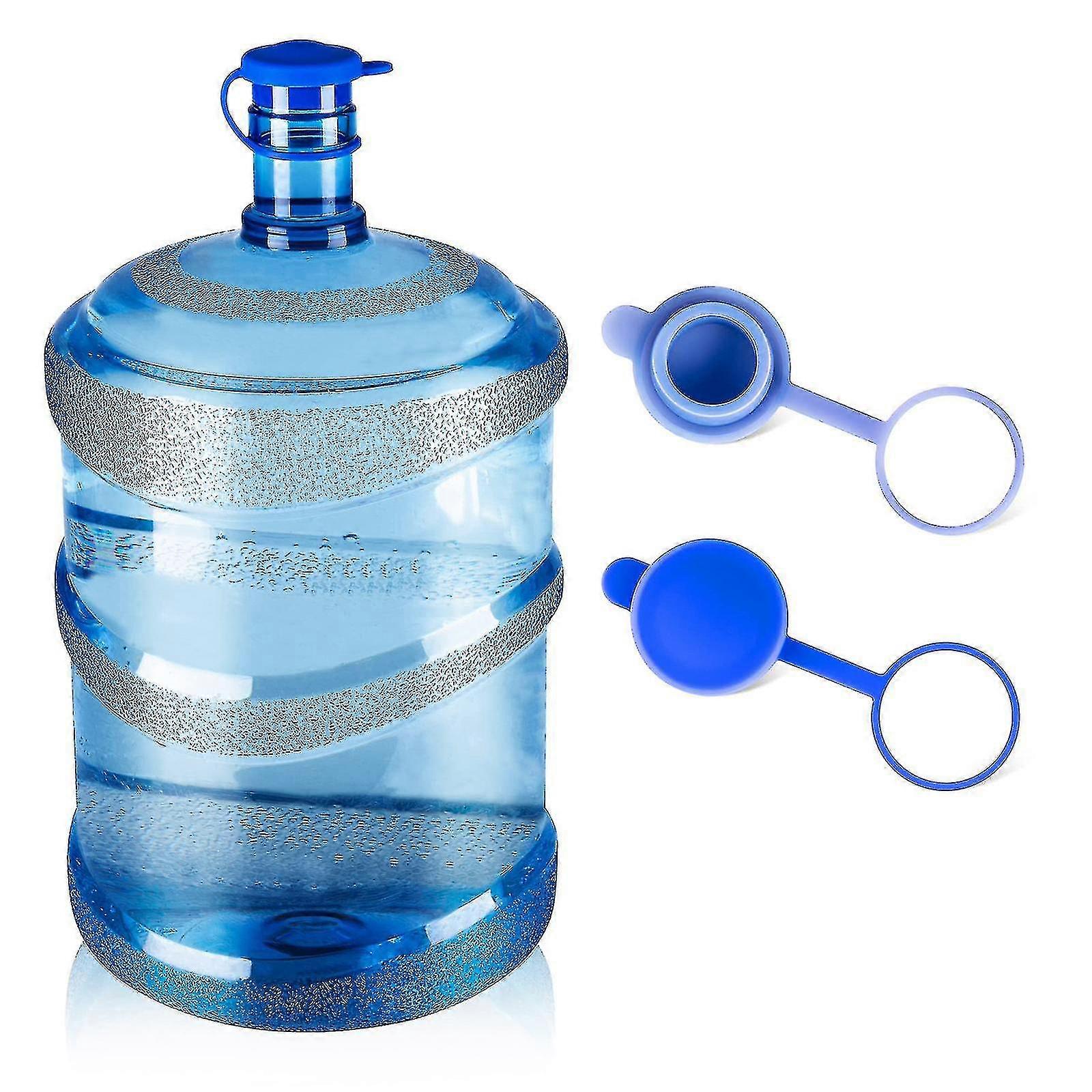 5 جالون زجاجة ماء إبريق قبعات قابلة لإعادة الاستخدام دائم سيليكون لا انسكاب إبريق غطاء لزجاجات 55 ممغطاء فقط