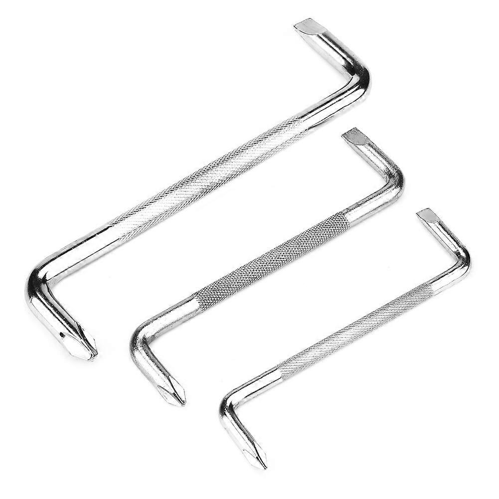 3Pcs Right Angle Double Head Z shaped Offset Screwdriver Set