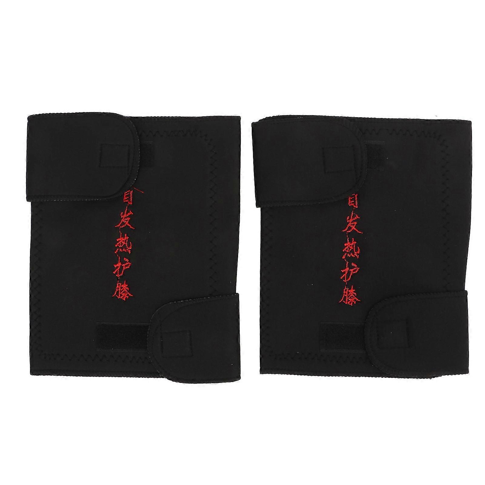 Heated Knee Brace Wraps - Adjustable and Reusable - Magnet Heating Technology - 2pcs