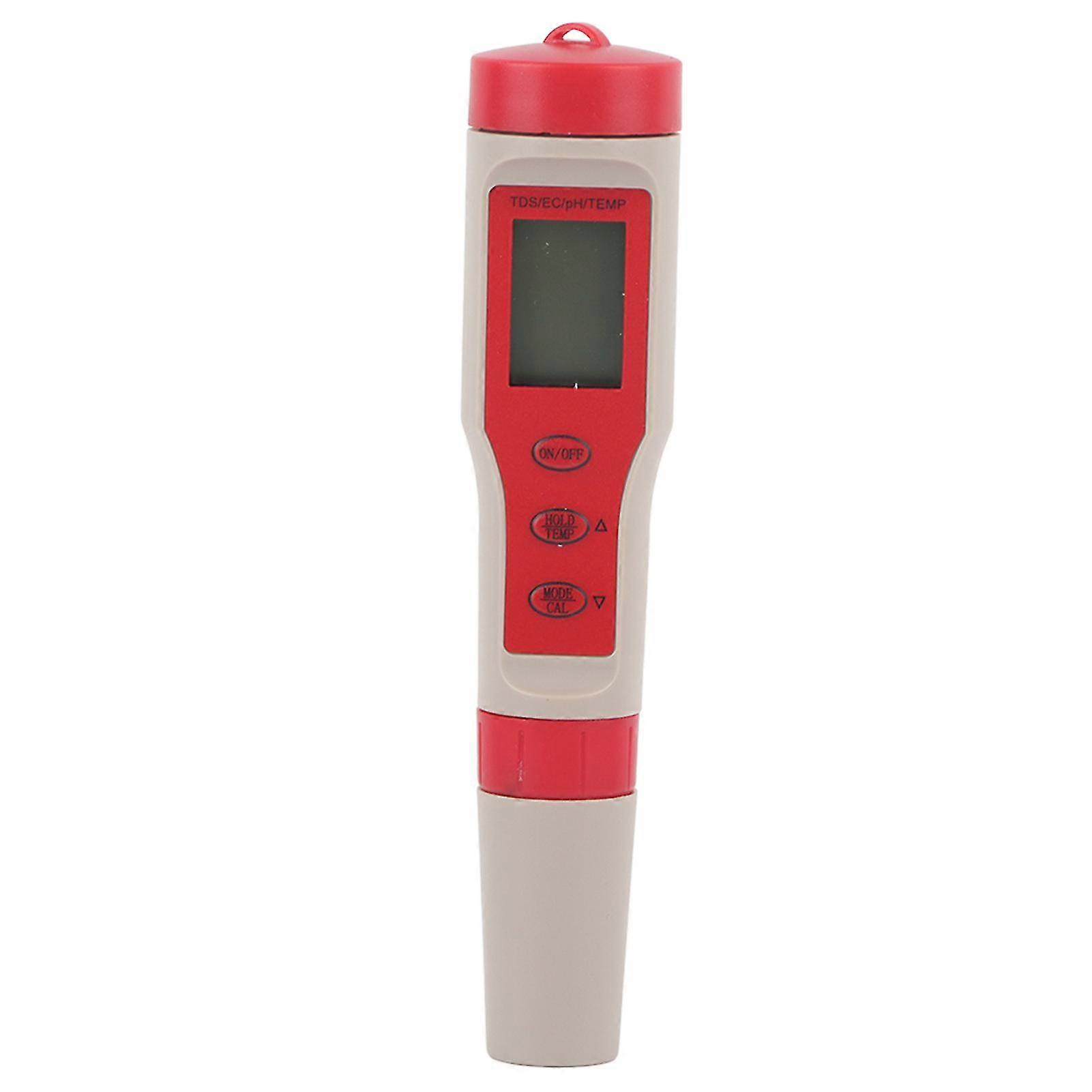 Portable 4 in 1 Digital Water Quality Tester - TDS PH EC TEMP Meter Purity Test Pen