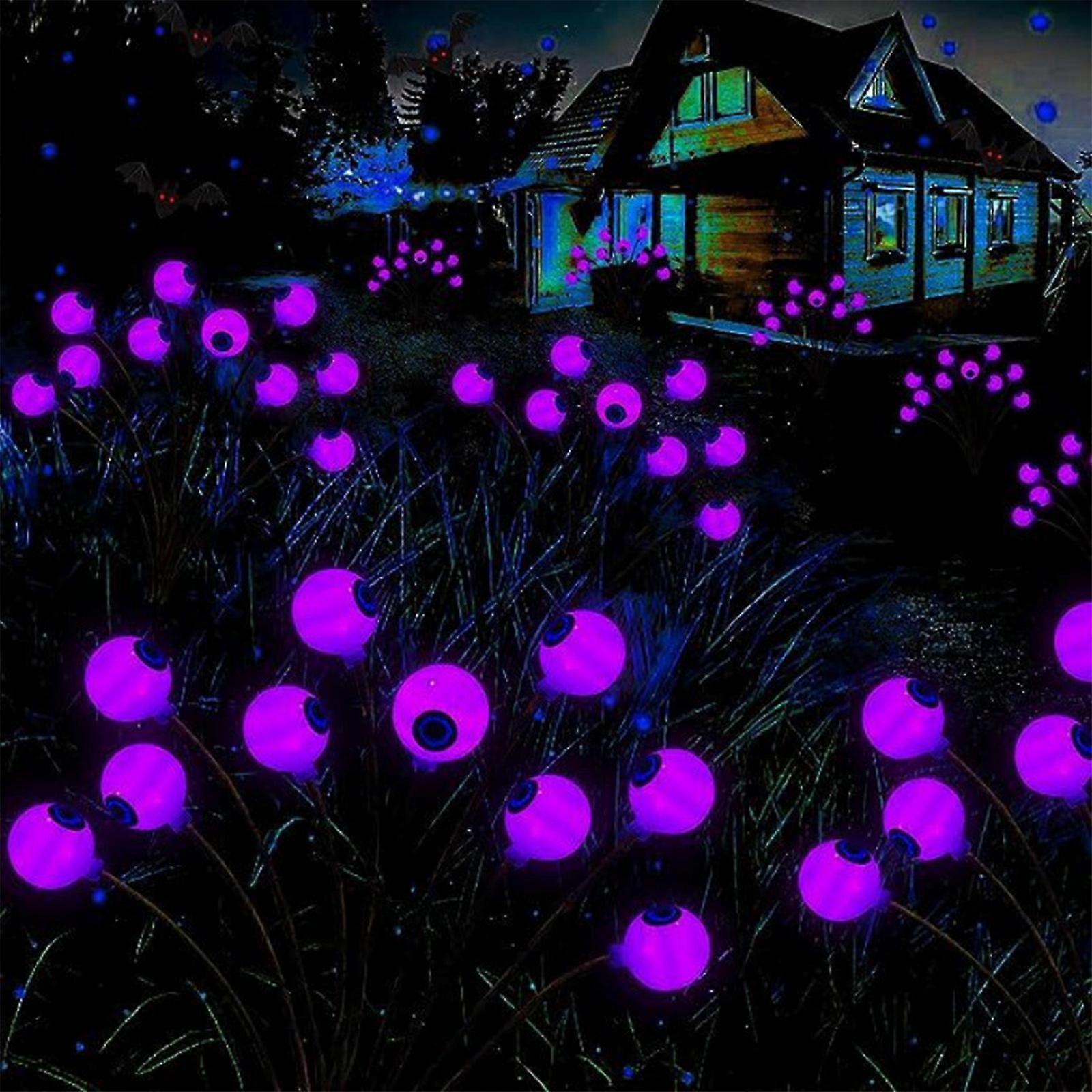 ハロウィーンの装飾屋外ソーラーライト、6/8LED防水ソーラーハロウィーンパスライト庭/庭/芝生/パーティーの装飾
