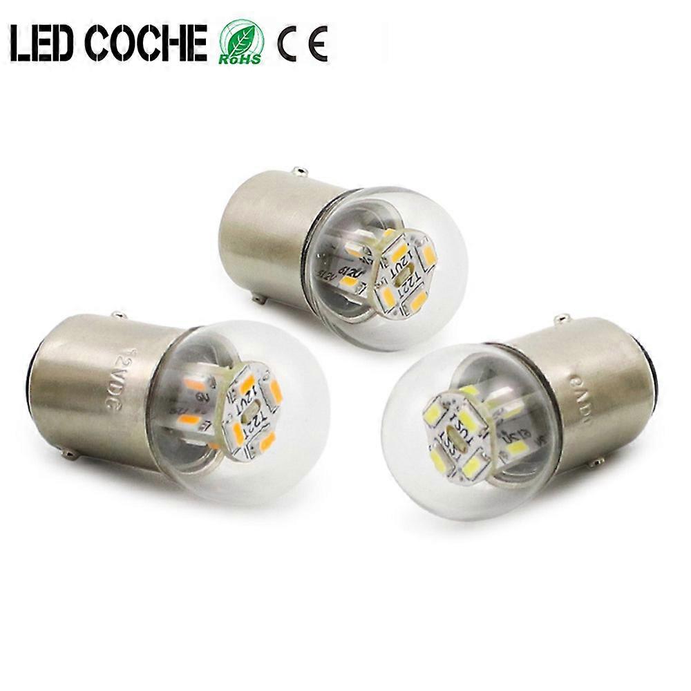 2pcs Motorcycle Led car lights G18 R5w R10W 6V 12v 24V 48V Auto Bulbs Equipment Indicator Smd 3014 chips Signal Lamp