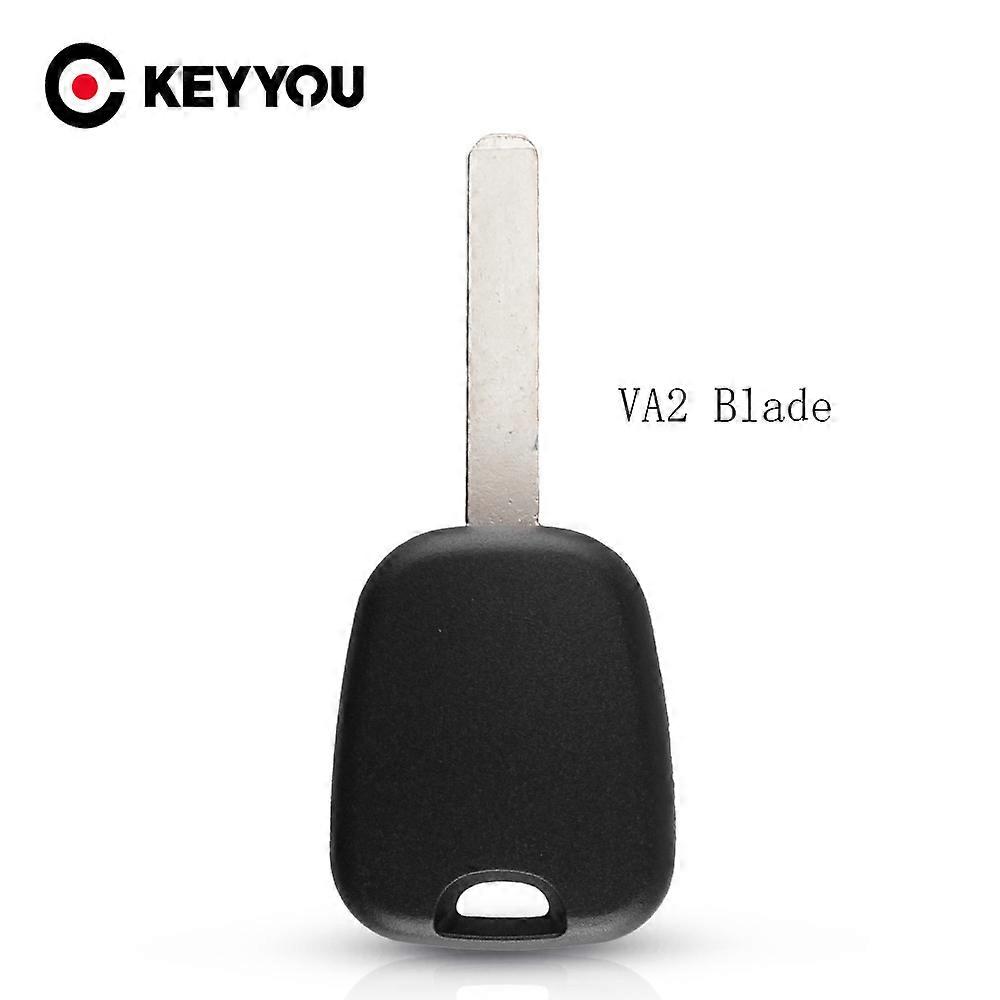 Transponder Chip Key Shell Case For Citroen C2 C3 C5 C6 For Peugeot 206 207 Replacement Car Key Cover No Logo VA2 Blade