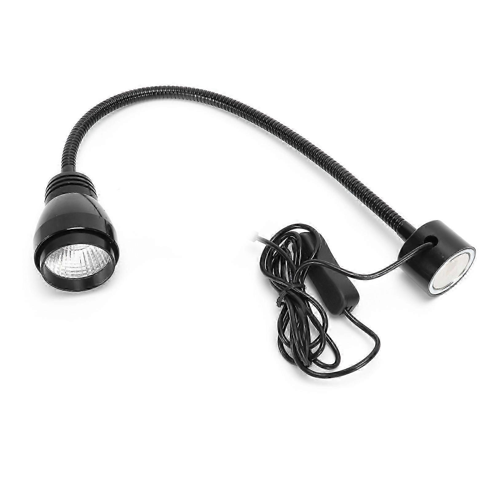 7W Flexible Gooseneck LED Work Light for Machine Tools and Lathes with EU Plug 110-220V