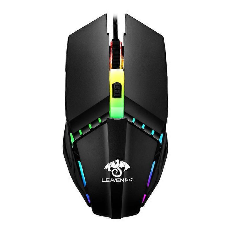 LEAVEN USB Wired RGB Gaming Mouse