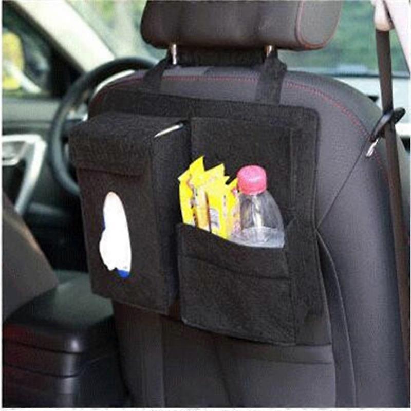 Car Back Seat Storage Bag Organizer Hanging Bag Box Paper Towel
