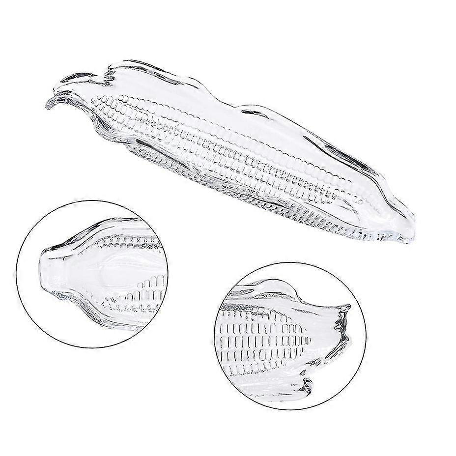 4pcs Corn Tray Plastic Corn Dish Bbq Reusable Corn Holder Plate Party Dinnerware