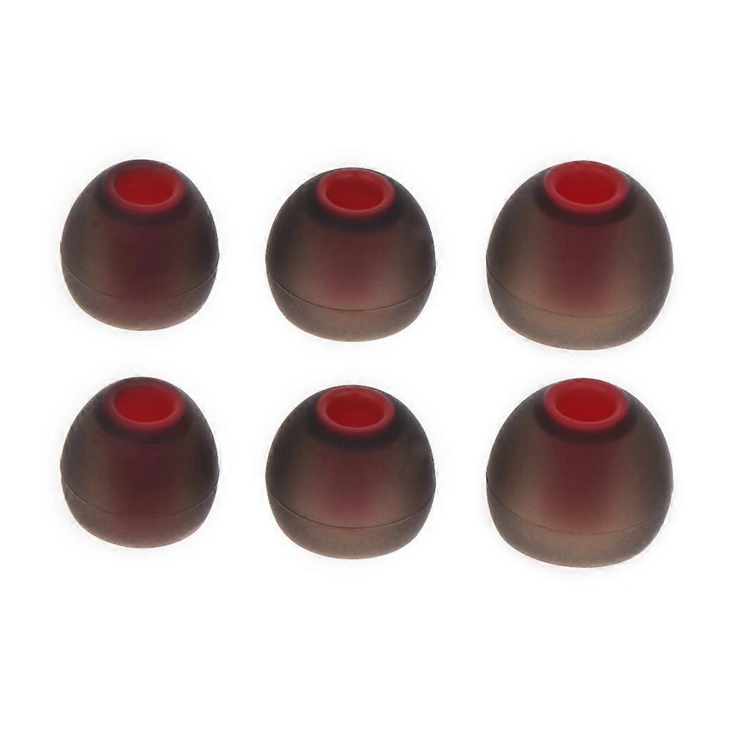 1Set Silicone Buds Ear Tips Double Color Earbuds Soft Rubber Flexible Eartips