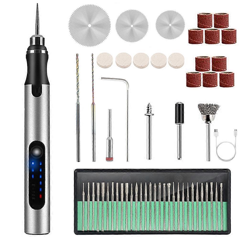 USB Cordless Rotary Tool Kit Woodworking Engraving Pen DIY For Jewelry Metal Glass Mini Wireless Drill