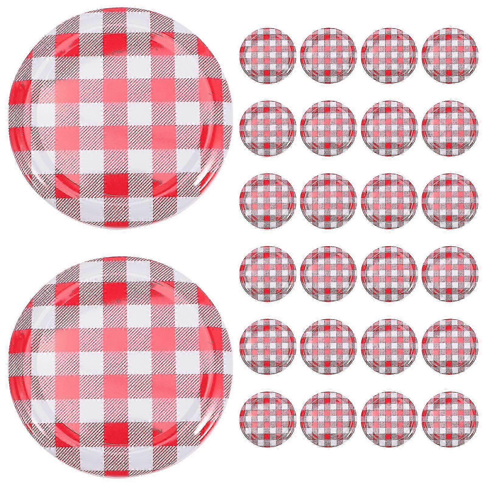40pcs Jam Jars Lids Wide Mouth Screw Lids Twist Off Lids Storage Caps For Canning Jars yu