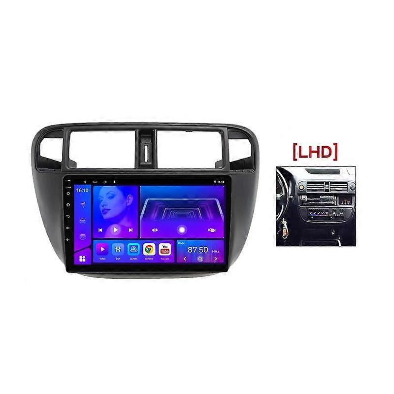 2 Din For Honda Civic (EJ,EK,EM)1995-2001 Car Radio Carplay 4g 8-core Wifi Android Auto Car Stereo Car Multimedia Video Player Gps Navigation Dsp Rds