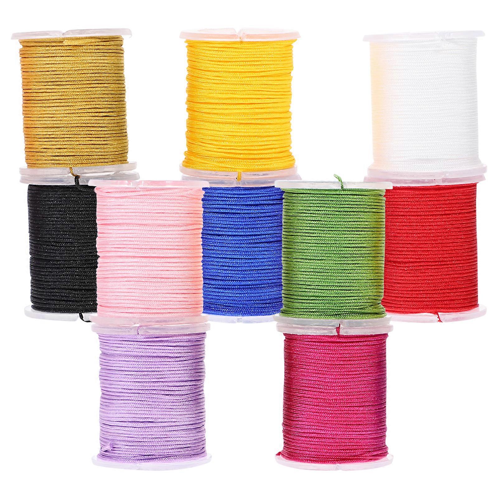 10 Colori Braccialetti Elastici Perline Corda Nodo Cinese Corda Perlina Corda Corda Elastica Collana di Perline Corda Gioielli Filo Intrecciato