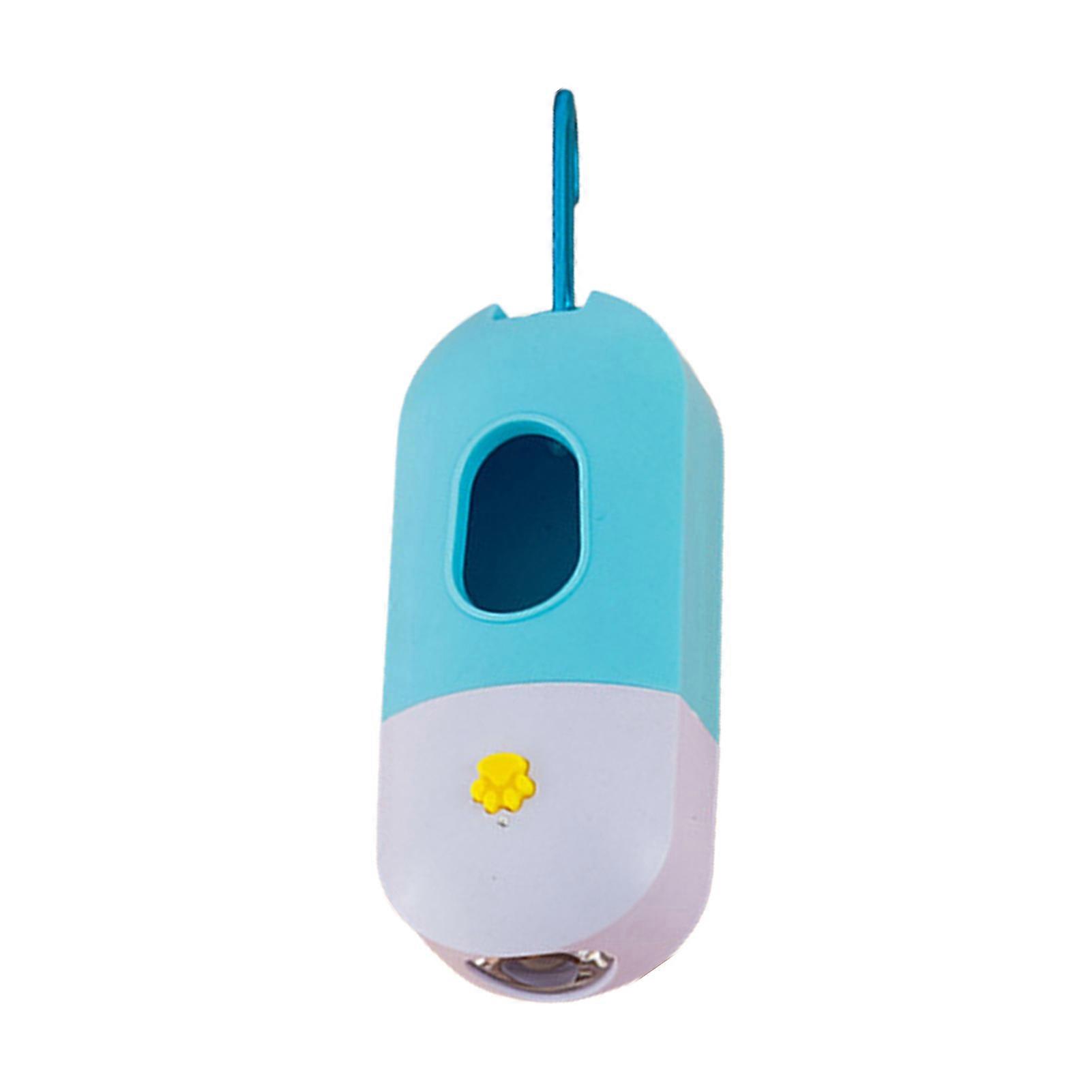 Garbage Bag Dispenser Rechargeable Small Cat Paw Pattern LED with USB Cable Distribution 1800mAh Pet Dog Waste Bag Holder Pet Outing Supplies Mengxi