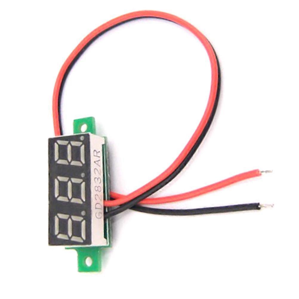DC 2.5-30V 0.28" Red LED Digital Voltmeter Voltage Volt Meter Panel Red Bright LED Display Two Wires Volt