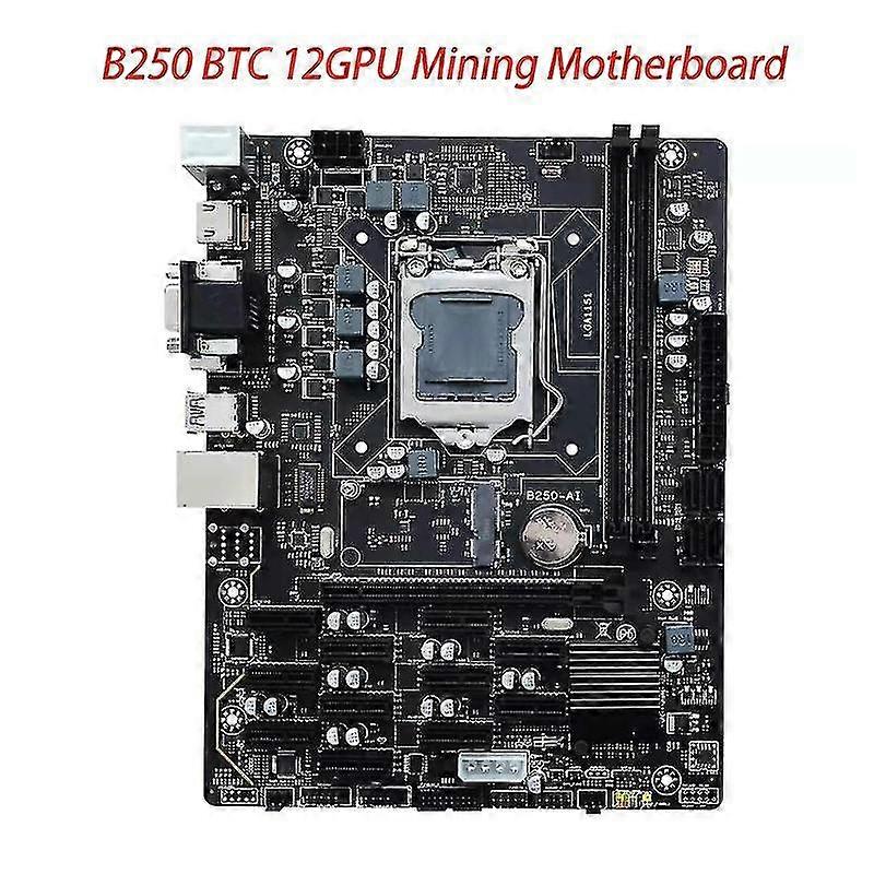 Minage B250 Btc Cpu Carte mère Pci-e X16 Slots Ddr4 Sodimm Pour Cpu Lga 1151