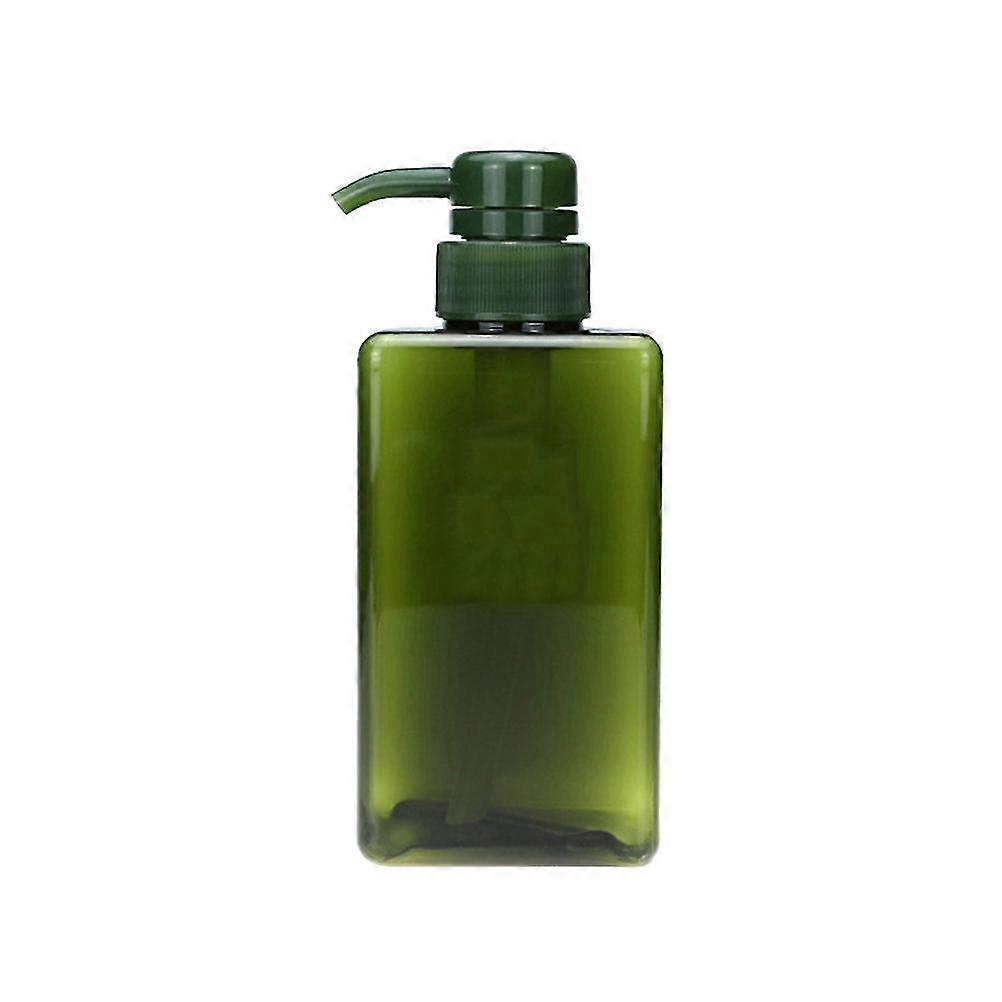 450ml Empty Soap Pump Bottle Refillable Travel Soap Container Shampoo Dispenser(Green)