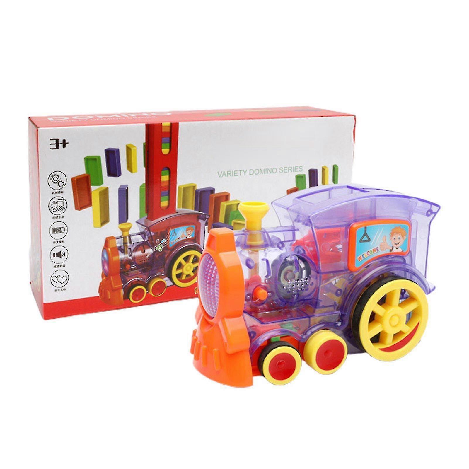 Domino Train Blocks Set Building And Stacking Toy Creatives Toys Domino Train Blocks Set For High Quality